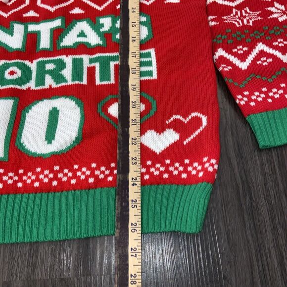 JOYIN Santat's Favorite Ho! Ugly Sweater Built-in Light Bulbs XL NWOT - Picture 9 of 16